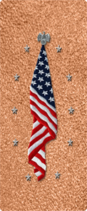 Flag at Rest Shimmer Copper